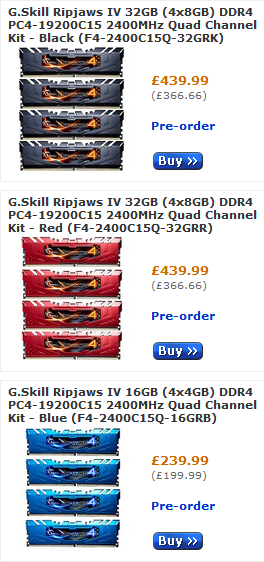 G. Skill        DIMM DDR4 - Ripjaws IV