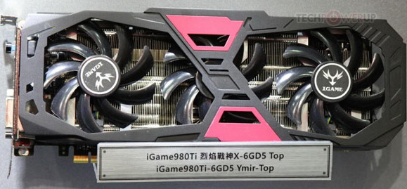 Colorful     GeForce GTX 980 Ti - iGame980Ti-6GD5 Ymir TOP