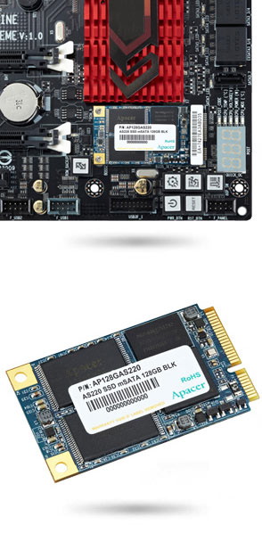 Apacer анонсировала выпуск SSD-накопителей AS220 типоразмера mSATA