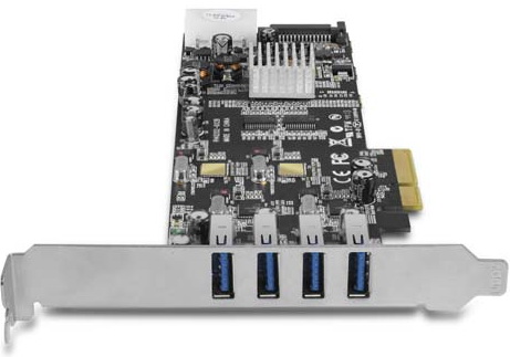 Vantec начала продажи PCIe 2.0 x4 карты модели UGT-PCE430-2C c четырьмя портами USB 3.0