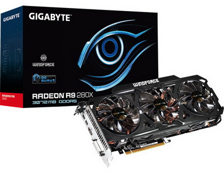 Gigabyte     Radeon R9 280X WindForce 3X rev 3.0