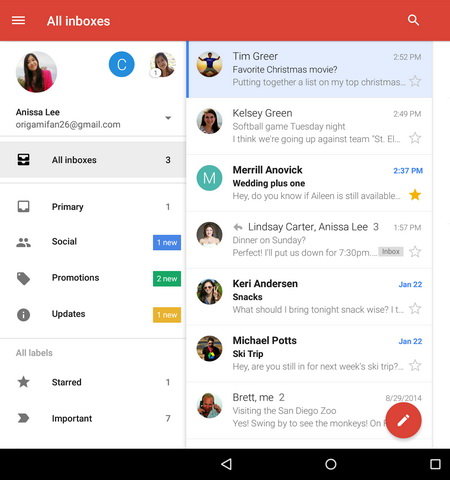 Google       Gmail    Android