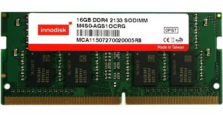 Innodisk       DDR4 DIMM, DDR4 SO-DIMM  DDR4 SO-DIMM Unbuffered  ECC